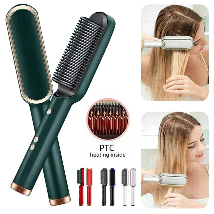 Hair Straightener Comb Brush electric