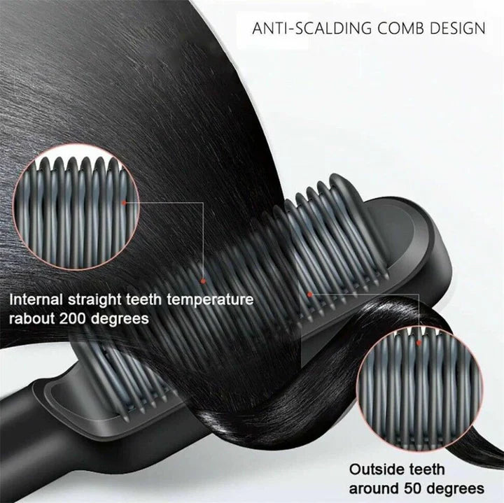 Hair Straightener Comb Brush electric